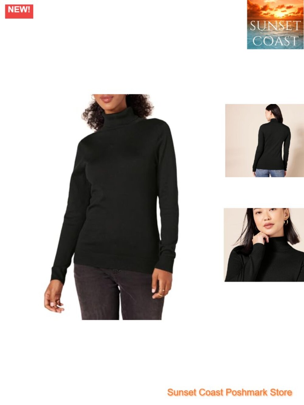 Classic-Fit Lightweight Long-Sleeve Turtleneck Sweater Pullover